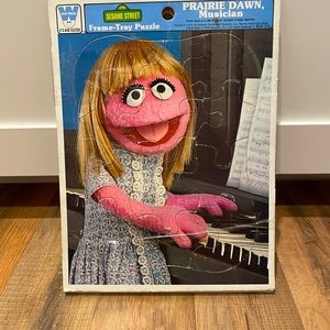 Prairie dawn musician frame tray puzzle 1979